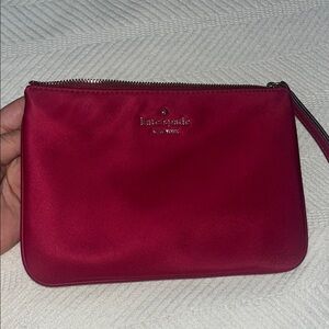 Kate Spade Red Clutch Wristlet Elegant Design NWOT